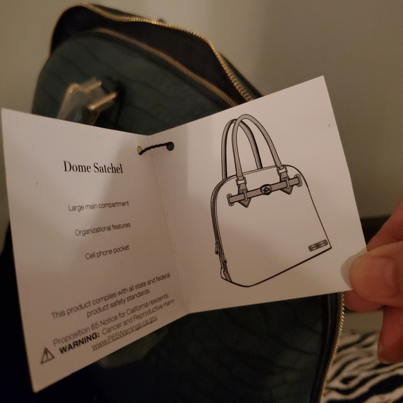 Large Dome Satchel Handbag NWT - Picture 7 of 8